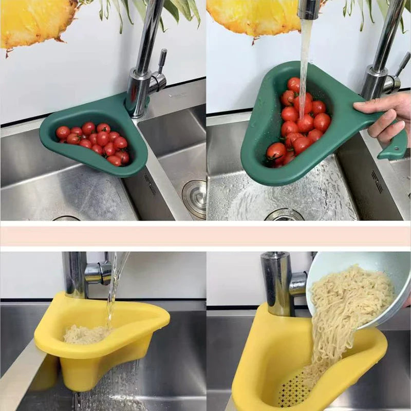 Multifunctional Plastic Sink Strainer Basket for Wet and Dry Separation