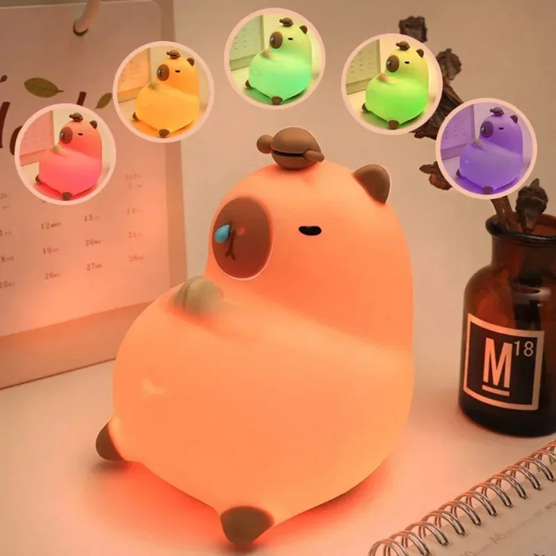 Anime Capybara 3D Night Light