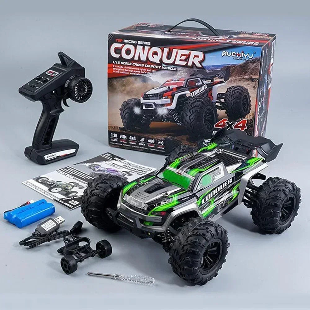 2024 New 1:16 Scale RC Cars: High-Speed Monster Truck for Boys