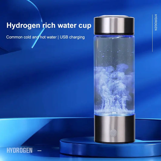 1pc 450ml Portable Hydrogen Water Generator 3 Minutes Mode High Concentration Hydrogen Water Generator