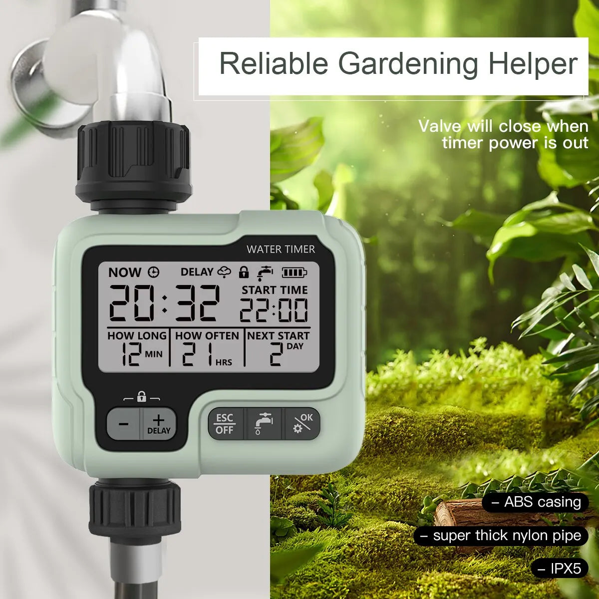 HCT-322 Garden Irrigation Water Timer