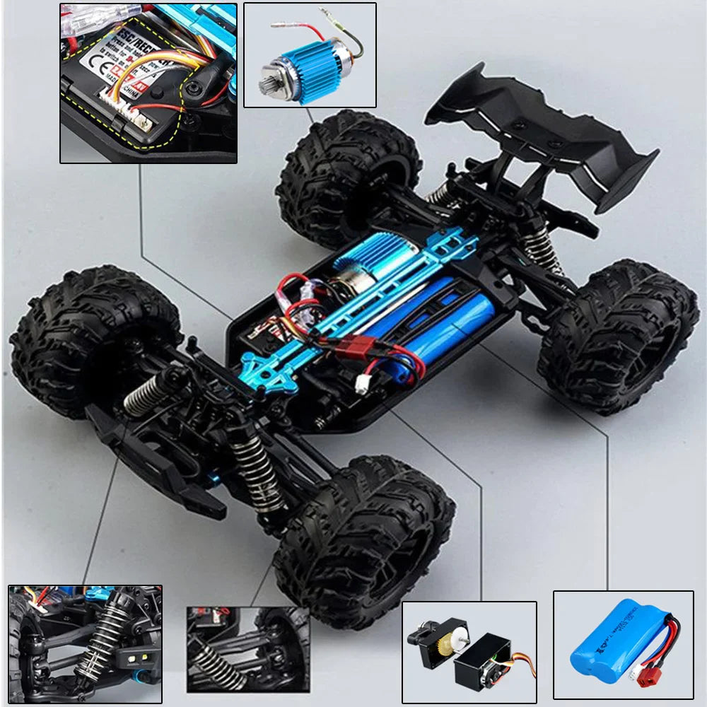 2024 New 1:16 Scale RC Cars: High-Speed Monster Truck for Boys