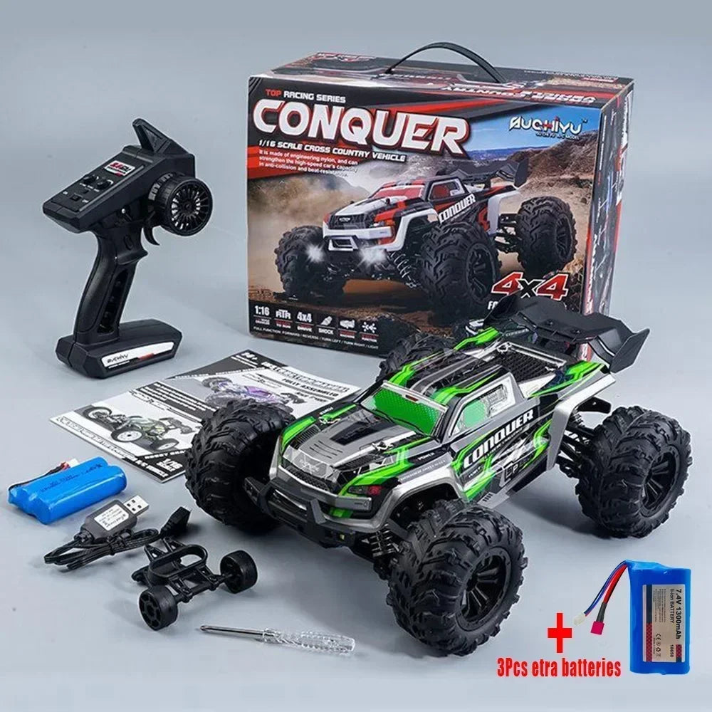 2024 New 1:16 Scale RC Cars: High-Speed Monster Truck for Boys