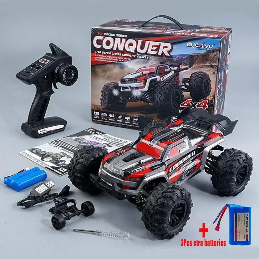 2024 New 1:16 Scale RC Cars: High-Speed Monster Truck for Boys