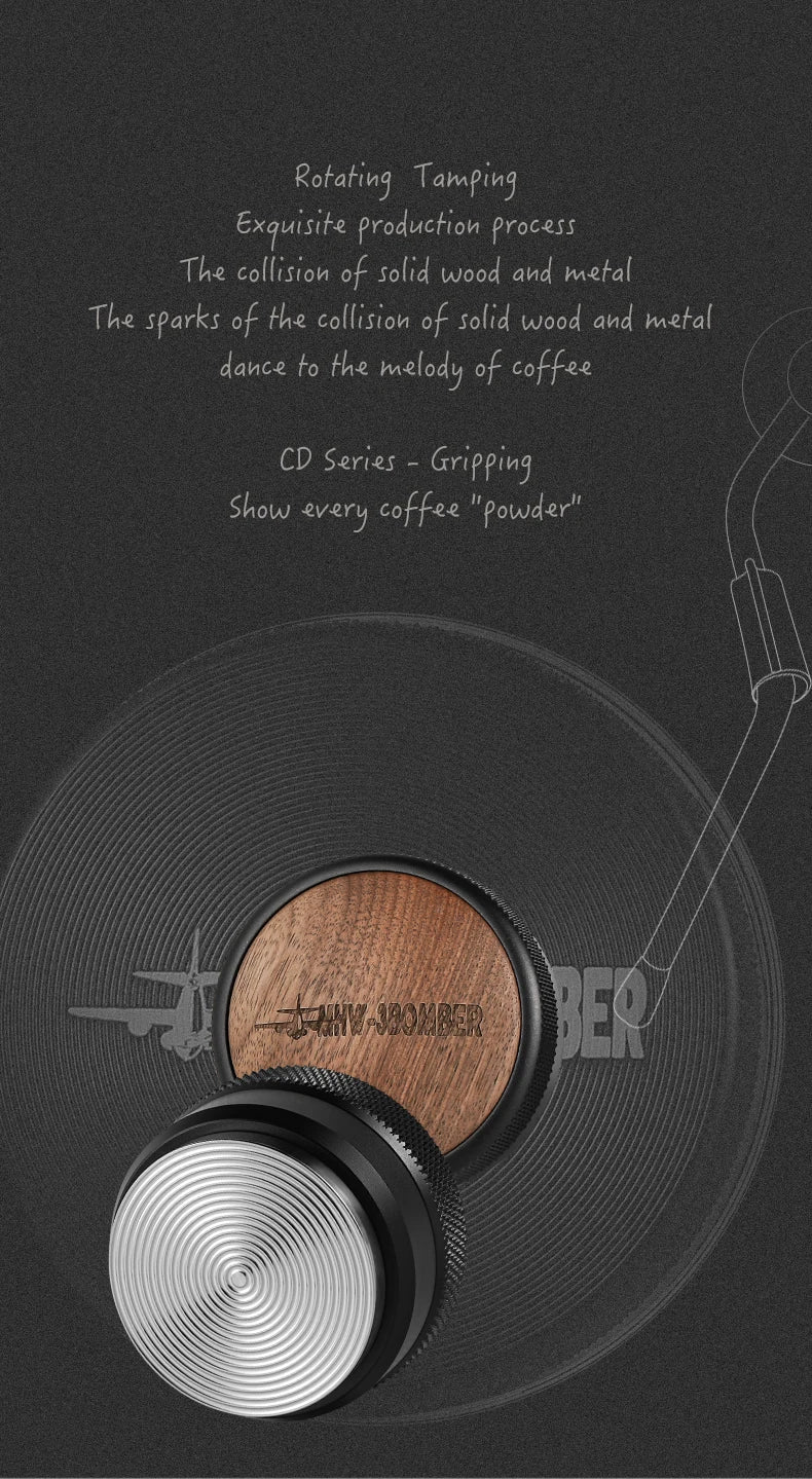 Precision 30lb Espresso Tamper Set: 51/53/58.35mm